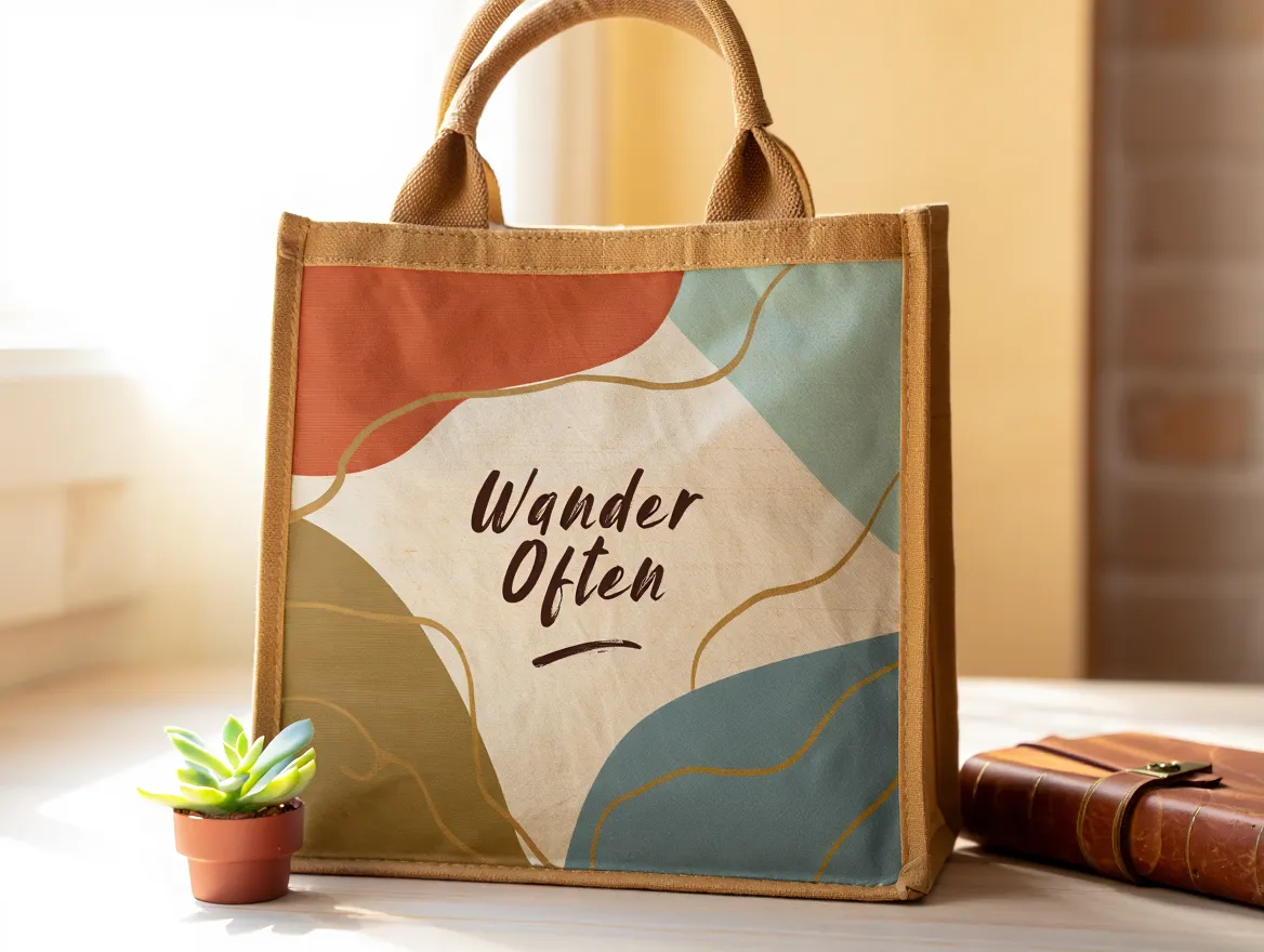 Tygväska med eget tryck